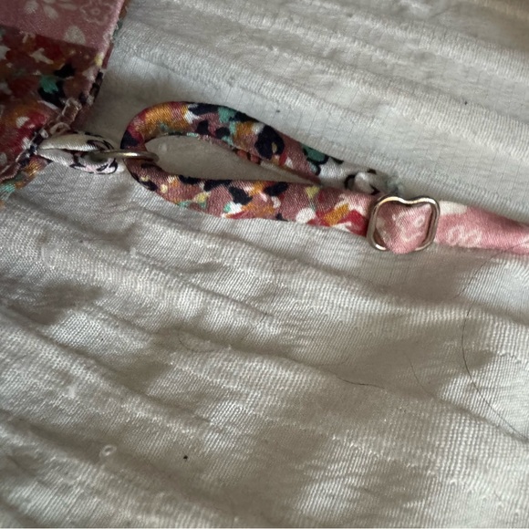 Princess Polly Striped Floral Bandana Top in Pink, Navy & White - Picture 3 of 3